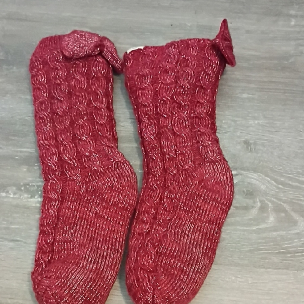 UGG Laila Bow Fleece Lined Socks. 